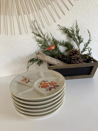 1 ⚜️ Ancienne Assiettes à Fondue Quito Faïence de St Amand France Vintage