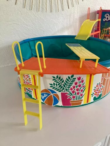 1 ⚜️ Ancienne Piscine Barbie Vintage Mattel Année 1974