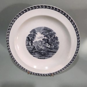 1 assiette plate, Wedgwood England, Étruria Lugano