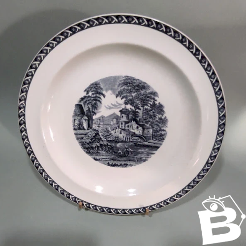 1 assiette plate, Wedgwood England, Étruria Lugano