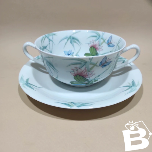 1 bol à bouillon en porcelaine de Limoges, Georges Boyer