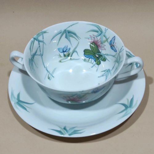 1 bol à bouillon en porcelaine de Limoges, Georges Boyer