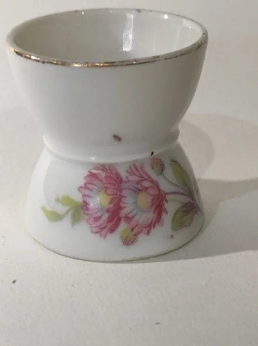 1 coquetier diabolo Vintage à décor de fleurs
