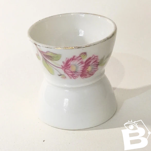 1 coquetier diabolo Vintage à décor de fleurs