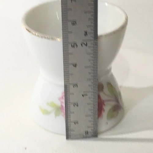 1 coquetier diabolo Vintage à décor de fleurs