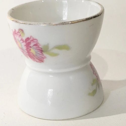 1 coquetier diabolo Vintage à décor de fleurs