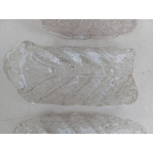 1 Lot de 3 Appliques Verre de Murano «Tuiles»