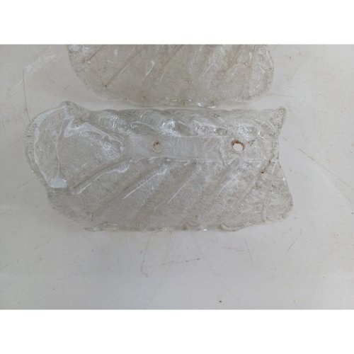 1 Lot de 3 Appliques Verre de Murano «Tuiles»