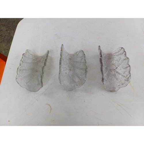 1 Lot de 3 Appliques Verre de Murano «Tuiles»