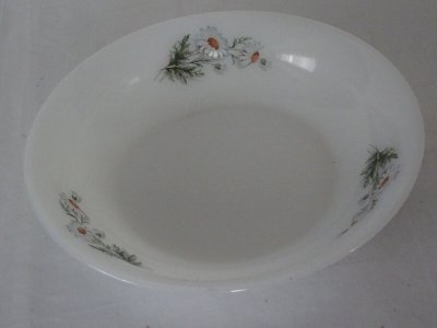  1 hollow DISH FLOWERS daisies 570123 ARCOPAL FRANCE
