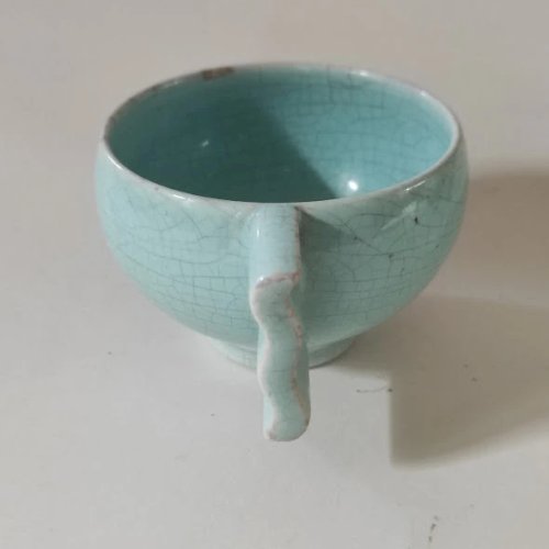 1 tasse à café ou à thé Art-Déco turquoise,Villeroy & Boch Robj paris