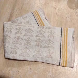 1 vintage linen and cotton towel, 50 x 60 cm