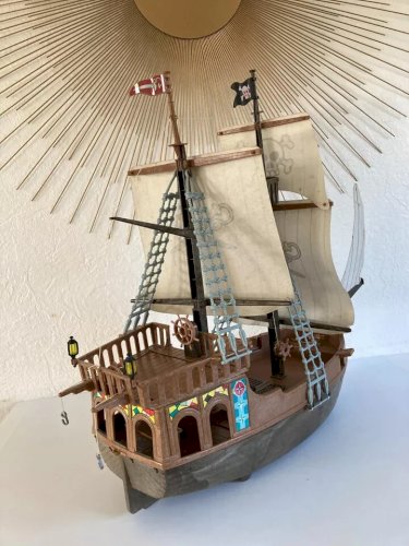 10 ⚜️ Ancien Bateau Pirate Playmobil Vintage