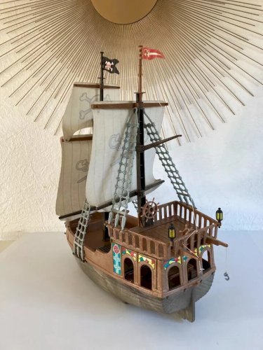 10 ⚜️ Ancien Bateau Pirate Playmobil Vintage
