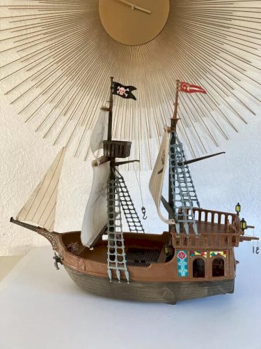 10 ⚜️ Ancien Bateau Pirate Playmobil Vintage