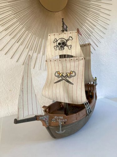 10 ⚜️ Ancien Bateau Pirate Playmobil Vintage