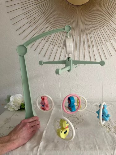 10 ⚜️ Ancien Mobile Musicale Bébé Éducalux Fonctionne Fabriqué en France