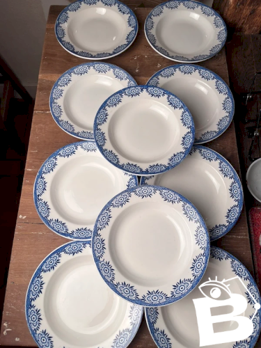 10 assiettes creuses Sarreguemines Digoin modèle Capri