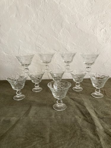 10 coupes à dessert en verre Luminarc