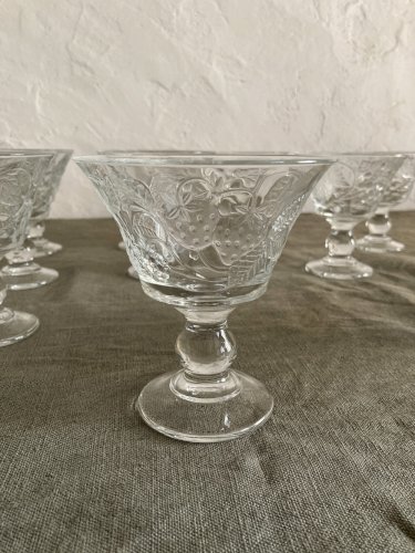 10 coupes à dessert en verre Luminarc