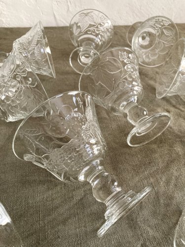 10 coupes à dessert en verre Luminarc