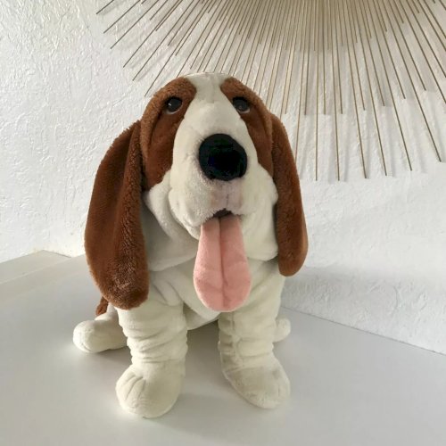 10⚜️ Grande Peluche Doudou Le Chien Télé Z Jemini Hauteur 35 Cm