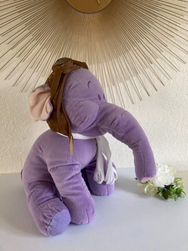 10⚜️ Grande Peluche Doudou L'éléphant Lumpy Disney Aviateur Pilote Hauteur 45 Cm