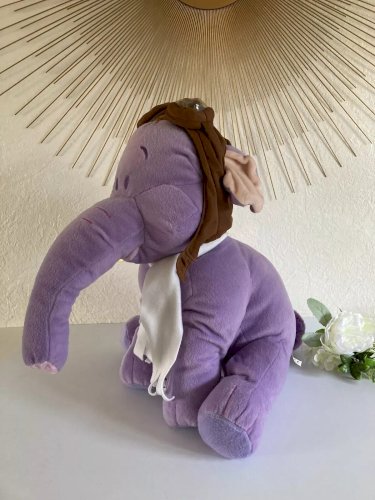 10⚜️ Grande Peluche Doudou L'éléphant Lumpy Disney Aviateur Pilote Hauteur 45 Cm