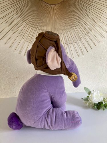 10⚜️ Grande Peluche Doudou L'éléphant Lumpy Disney Aviateur Pilote Hauteur 45 Cm
