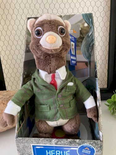 10⚜️ Peluche Doudou Les Furets. Com Peluche Publicitaire Hervé Hauteur 26 Cm