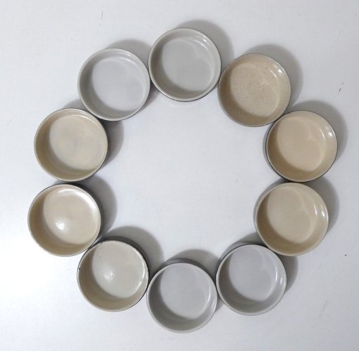 10 ramequins en grès crème brûlée