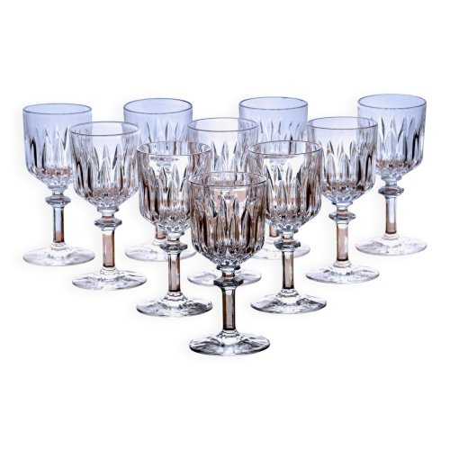 10 verres à vin en cristal Nachtmann collection Angélique