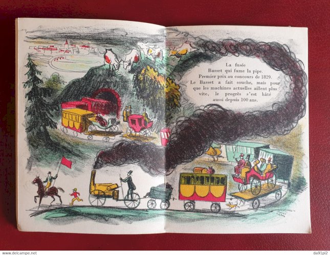 100 Années De Locomotion Mécanique -Lithographies De Pierre Noury