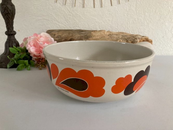 1024⚜️ Ancien Caquelon Poêlon Casserole Le Creuset 22 Made In France Vintage