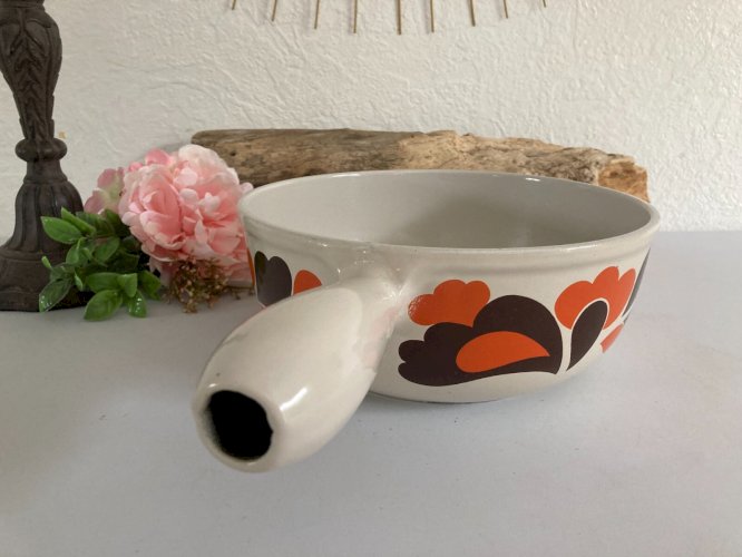 1024⚜️ Ancien Caquelon Poêlon Casserole Le Creuset 22 Made In France Vintage