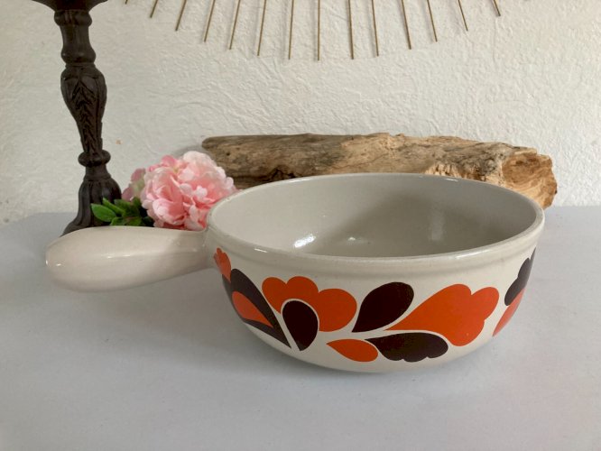 1024⚜️ Ancien Caquelon Poêlon Casserole Le Creuset 22 Made In France Vintage