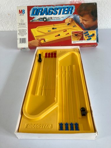 1024⚜️ Ancien Jeu De Société Dragster MB Un Jeu D'adresse Vintage