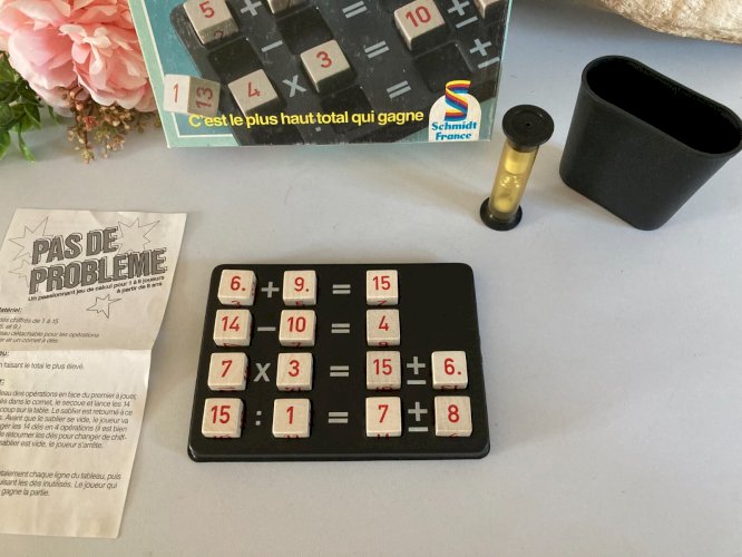 1024⚜️ Ancien Jeu De Société Pas de Problème Schmidt France Complet Vintage