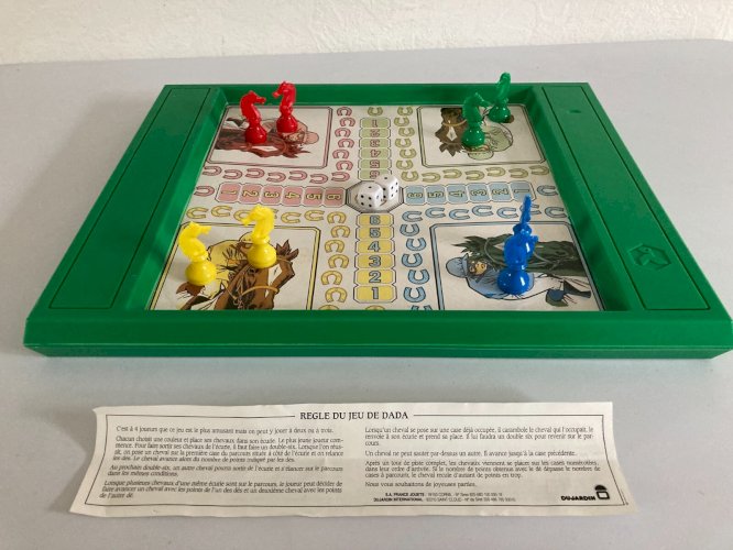 1024⚜️ Ancien Jeu de Société Petits Chevaux et Jeu de L'oie Dujardin