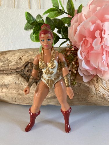 1024⚜️ Ancienne Figurine Les Maîtres De L'Univers Teela Mattel Hauteur 14 Cm