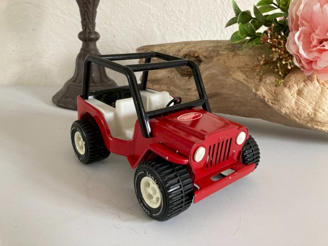 1024⚜️ Ancienne Voiture Jeep Tonka en Métal Longueur 15 Cm Vintage