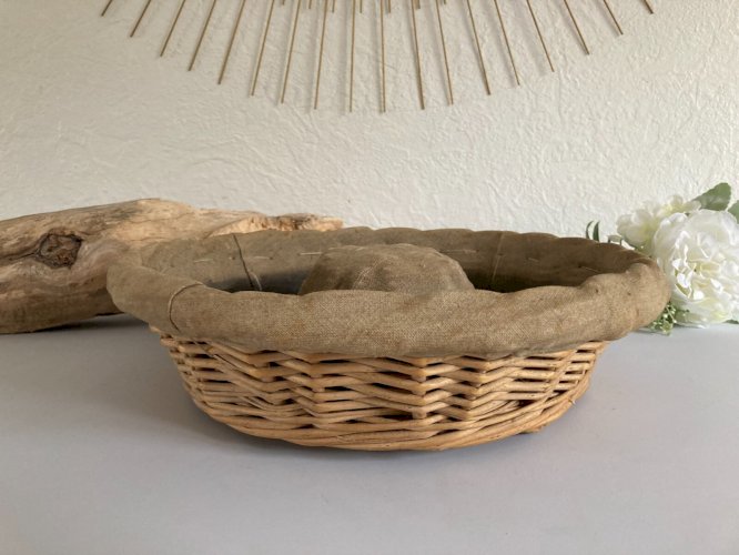 1024⚜️ Décoration Ancienne Panière à Pain Couronne De Boulanger Ø 32 Cm