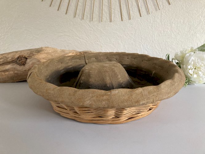 1024⚜️ Décoration Ancienne Panière à Pain Couronne De Boulanger Ø 32 Cm