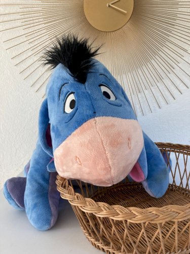 1024⚜️ Grande Peluche Doudou Bourriquet Disney Store Hauteur 45 Cm Assis