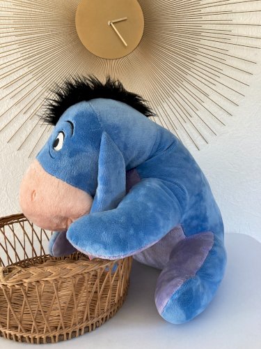 1024⚜️ Grande Peluche Doudou Bourriquet Disney Store Hauteur 45 Cm Assis