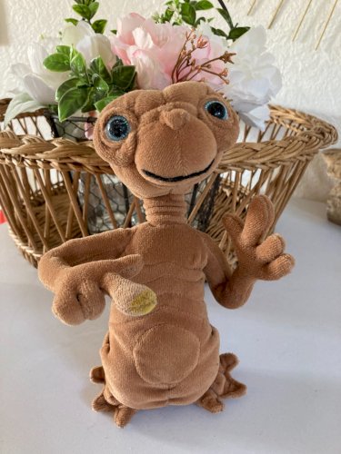1024⚜️ Peluche Doudou E.T L'extra-Terrestre Hauteur 18 Cm