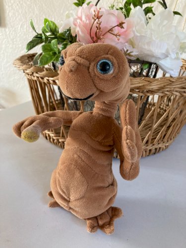 1024⚜️ Peluche Doudou E.T L'extra-Terrestre Hauteur 18 Cm