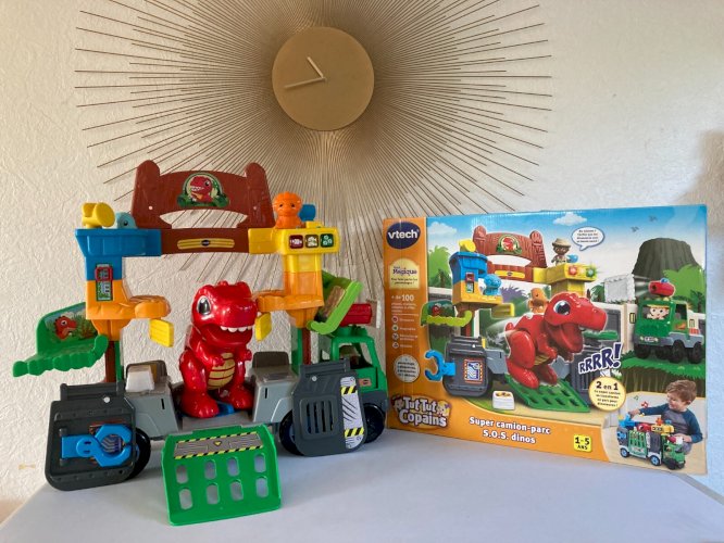 1024⚜️ Tut Tut Copains Vtech Super Camion-Parc S.O.S Dinos Dinosaure 1-5 Ans