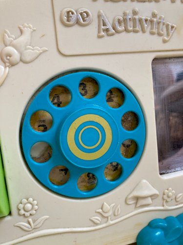 1025⚜️ Ancien Tableau D'activité et D'éveil Fisher Price Vintage Authentique