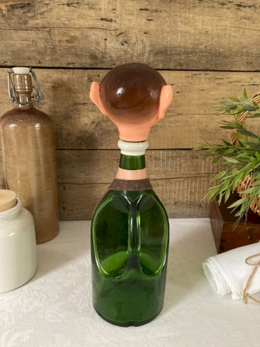 1025⚜️ Ancienne Bouteille de Collection en Verre Raymond Barre Vintage